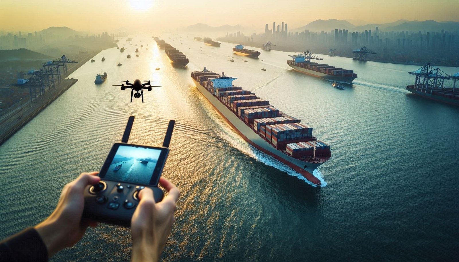 Grabaciones drones sector naval